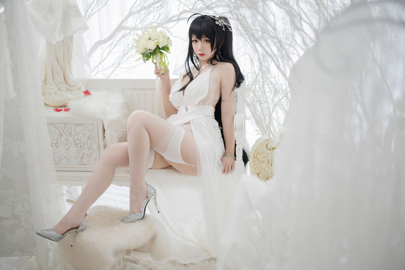樱落酱 NO.023 大凤花嫁 [26P]插图3